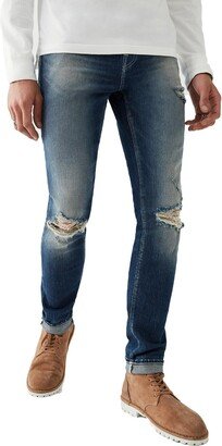 Mens Denim Distressed Skinny Jeans