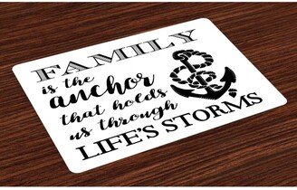 Family Place Mats, Set of 4