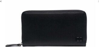 Garavani VLogo Plaque Zip Around Wallet