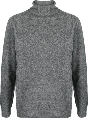 Roll-Neck Lambs-Wool Jumper-AA