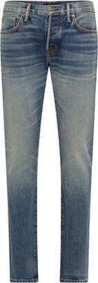 Slim-fit denim pants-AB