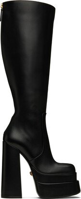 Black Platform Tall Boots