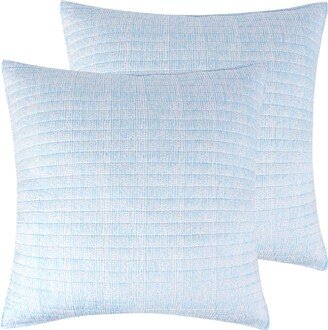 Home Calico 2 Piece Sham Set, European