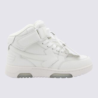 White Leather Out Of Office High Top Sneakers