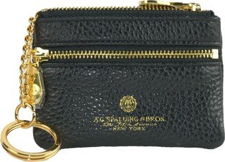 A.G. Spalding & Bros Black Leather Bovina Women's Keychain