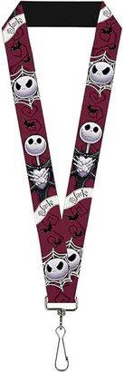 Buckle-Down Unisex adults Lanyard - 1.0 Nightmare Before Christmas Jack Face/Corpse Key Chain, Multicolor, One Size US (Multicolor) Findings