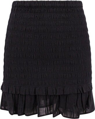 Frilled Hem Mini Skirt