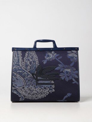 Shopping bag Love Trotter in jacquard cotton with contrasting print