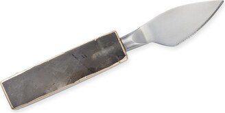 Greatfool Black Tourmaline Hard Cheese Knife - Silver