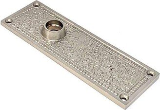 Rousso's Reproductions Tall Backplate For Your Antique Door Knobs -Nickel