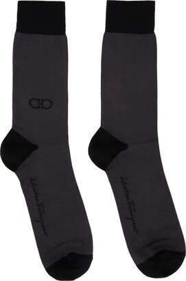 Gray & Black Gancini Socks