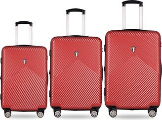 TUCCI Italy Salita Textured Hardshell 3-Piece Luggage Set