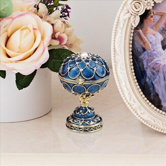 'Royal Palace - Peterhof' Romanov-style Collectible Hand-painted Enameled Egg