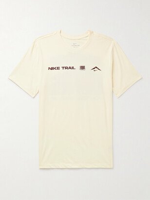 Nike Running Trail Logo-Print Cotton-Blend Dri-FIT T-Shirt