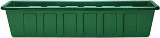 Novelty Polypro Plastic Hunter Green Flower Box Planter Liner, 36 Inch