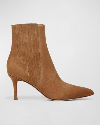 Lisa Suede Stiletto Chelsea Booties-AB