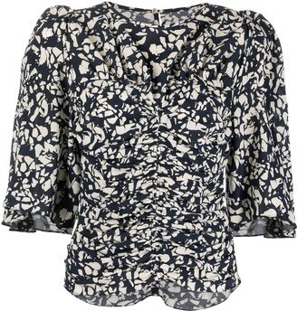 Floral-Print Blouse-AC