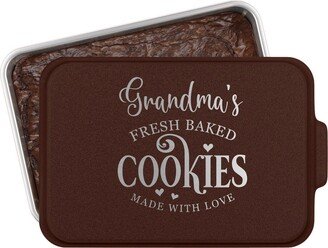 Personalized Grandma's Cookies Cake Pan With Lid, Custom Pan, Metal Housewarming Gift, Gift For Grandma, Mom, Baker