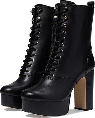 Natasha Lace-Up Bootie (Black) Women's Shoes