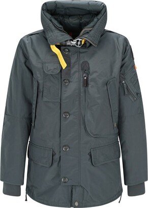 Kodiak Logo Patch Hooded Padded Coat-AA