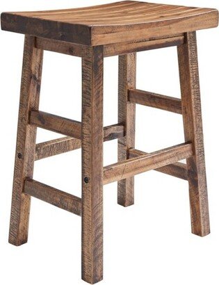 26 Durango Industrial Wood Counter Height Barstool Dark Brown