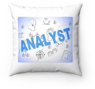 Analyst Word Pillow - Throw Custom Cover Gift Idea Room Decor