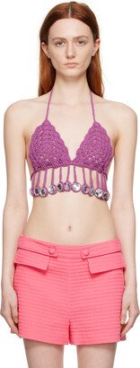 Purple Crochet Camisole