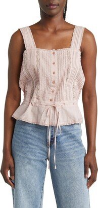 The Victorian Lace Ruffle Hem Camisole