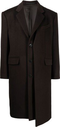 Layered Single-Breasted Coat-AB