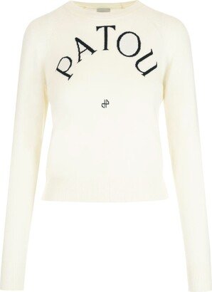 White Sweater With Logo