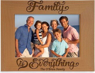Personalized - Family Is Everything Engraved Picture Frame. Thanksgiving, Christmas, Holiday, Housewarming, Photo, Birthday Gift For
