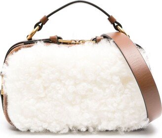 Marcie shearling leather camera bag