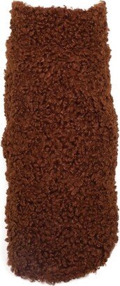 The Worthy Dog Boucle Coat - Brown - S