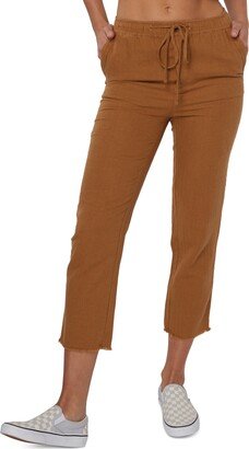 Juniors' Corie High-Rise Tie-Waist Pants