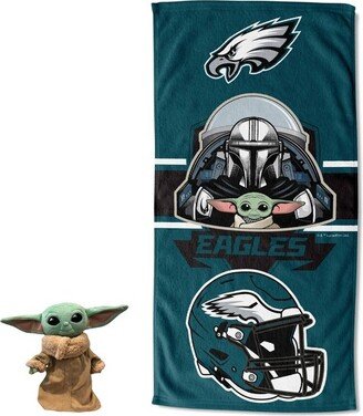 27x54 NFL Philadelphia Eagles Star Wars Hugger with Beach Towel