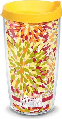 Tervis Fiesta Sunny Calypso Made in Usa Double Walled Insulated Tumbler Travel Cup Keeps Drinks Cold & Hot, 16oz, Classic - Lidded - Open Miscellaneou