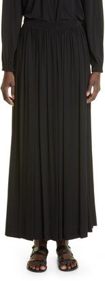 Jamila Pleated Jersey Maxi Skirt