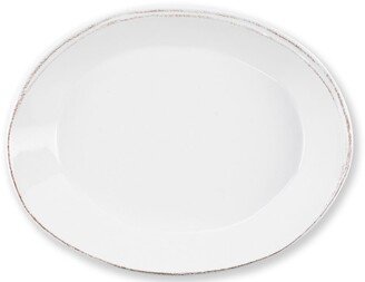 Lastra White Small Oval Baker