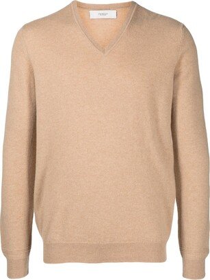 V-neck cashmere jumper-AT