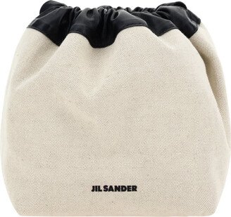 Logo Drawstring Bucket Bag-AA