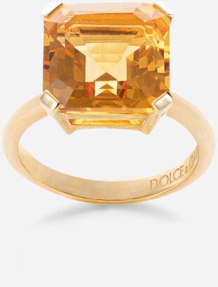 Anna ring in yellow 18kt gold with citrine