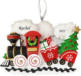 Nostalgic Train Personalized Christmas Ornament, Locomotive Engine Ornament