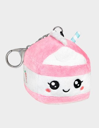 Micro Comfort Food Strawberry Milk Plush Keychain