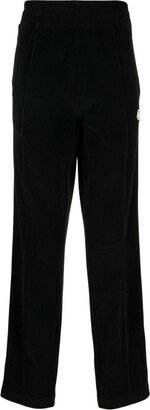 Logo-Appliqué Straight-Leg Trousers-AA