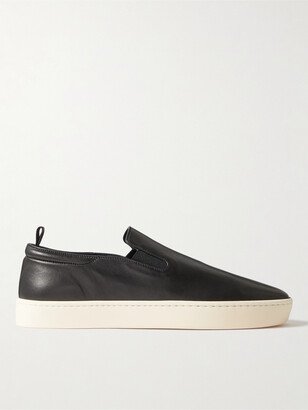 Bug Leather Slip-On Sneakers