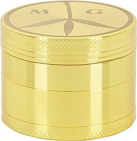 Mister Green Peace Logo Grinder in Metallic Gold