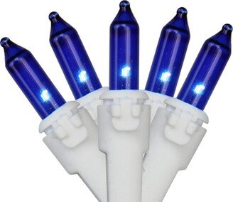 Northlight Set of 50 Blue Mini Christmas Lights 2.5 Spacing - White Wire