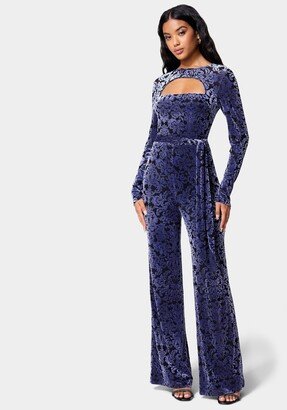 Velvet Burnout Jumpsuit