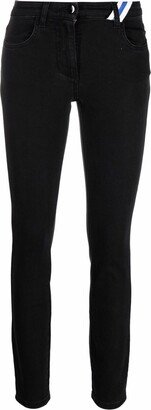 Chenille Logo Skinny Trousers