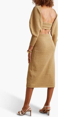 Salma cotton-blend midi dress